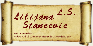 Lilijana Stančević vizit kartica